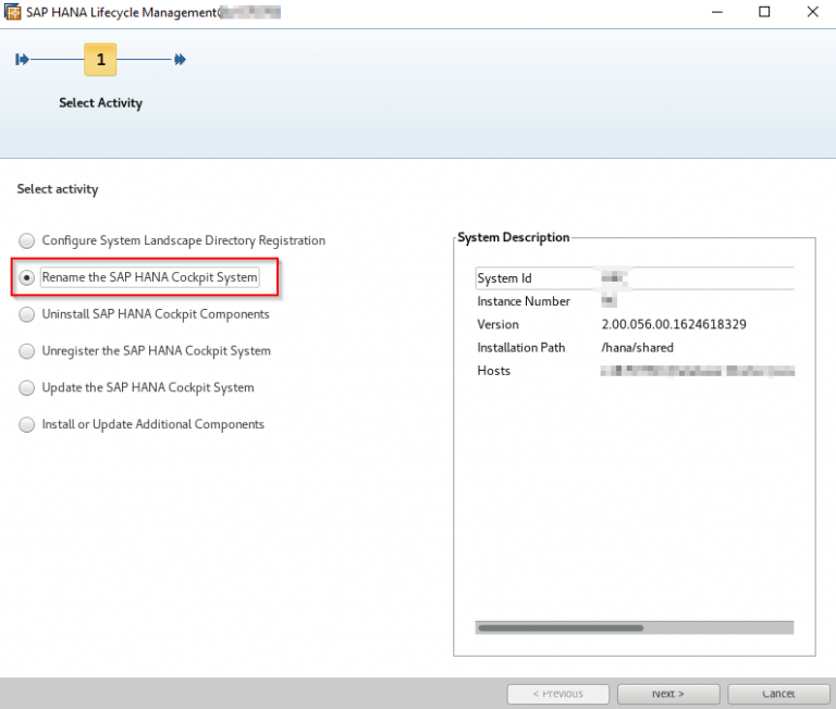 SAP HANA rename system, part 2/2 SAP Basis World
